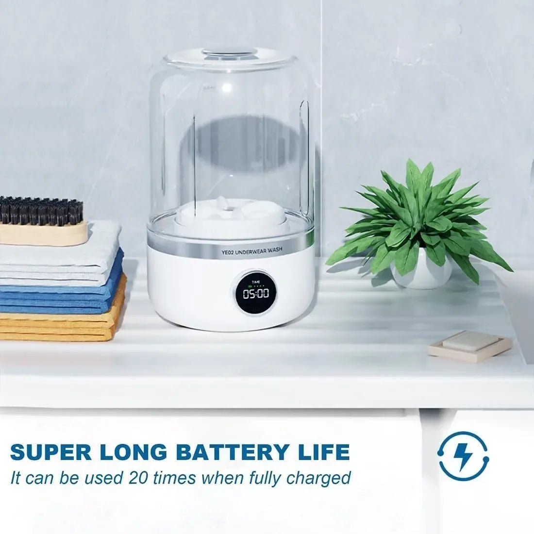 🧺 ModernHomeGadgets™ Portable Mini Washing Machine