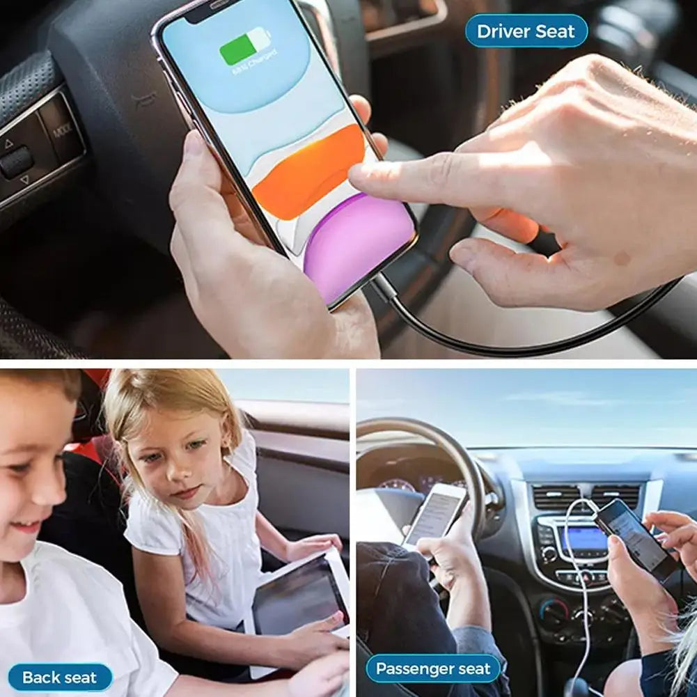 🔌 ModernHomeGadgets™ Dual-Zone Fast Car Charger