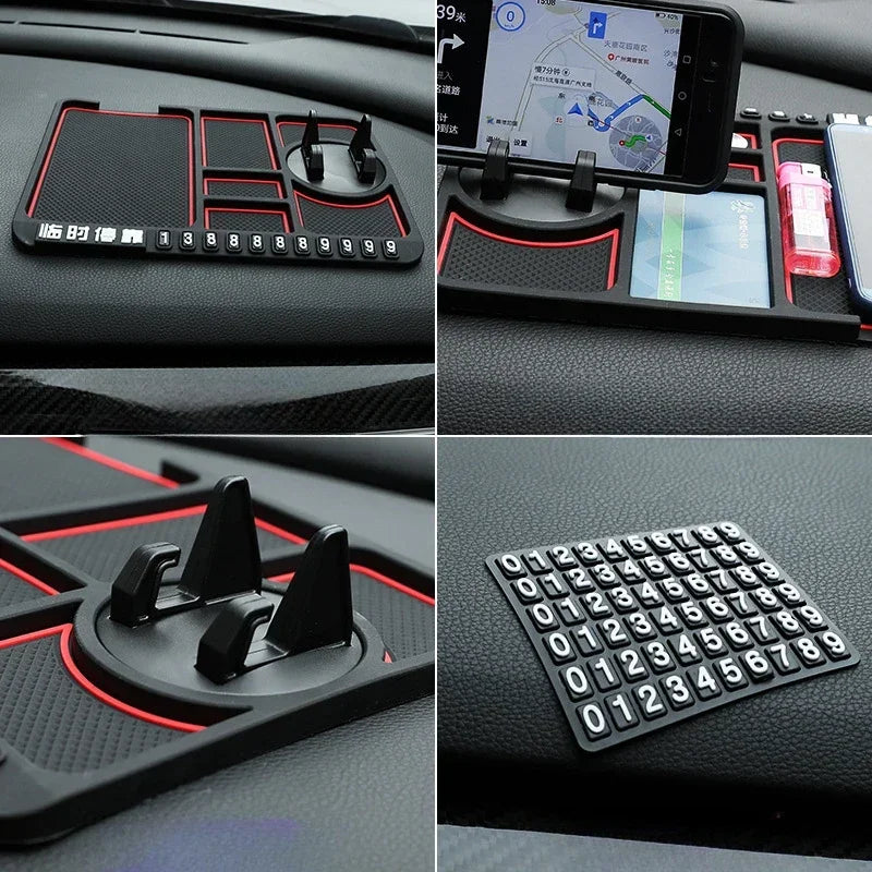 Multi-Functional Car Anti-Slip Mat Auto Phone Holder Non Slip Sticky Anti Slide Dash Phone Mount Silicone Dashboard Car Pad Mat