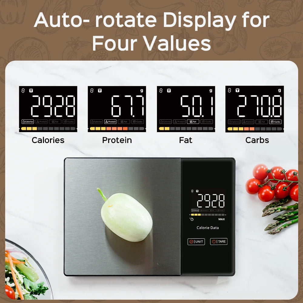 ModernHomeGadgets™ Smart Digital Food Scale with Nutrition Tracking