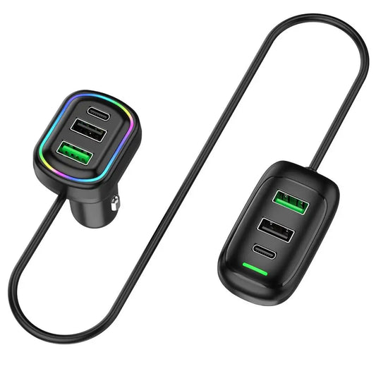 🔌 ModernHomeGadgets™ Dual-Zone Fast Car Charger
