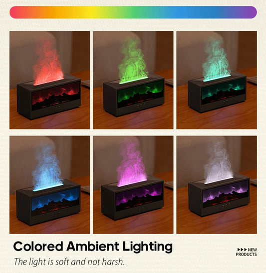 🔥 ModernHomeGadgets™ Fireplace Aroma Diffuser (USB-C + Remote)