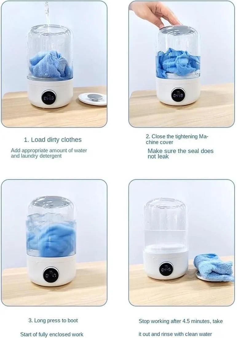 🧺 ModernHomeGadgets™ Portable Mini Washing Machine