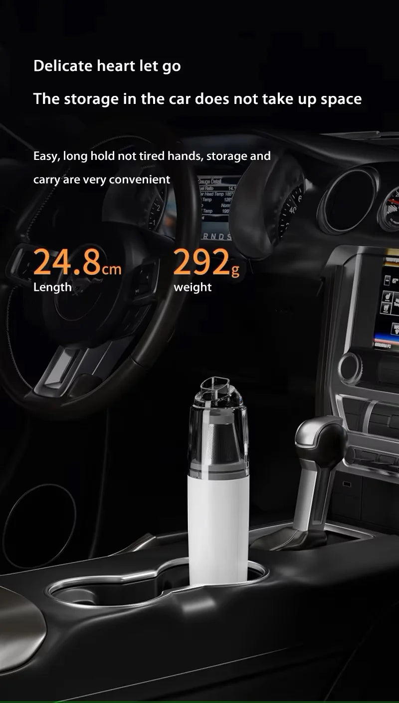 Xiaomi Car Vacuum Cleaner Wireless Portable Vacuum Cleaner Strong Suction Handheld Mini High Power Cleaner For Home