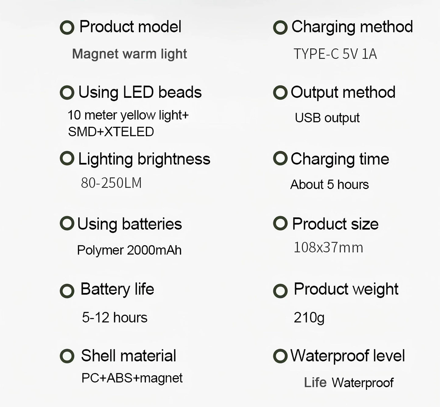 ModernHomeGadgets™ 3-in-1 Magnetic Camping Lamp with Power Bank &amp; Garland Light
