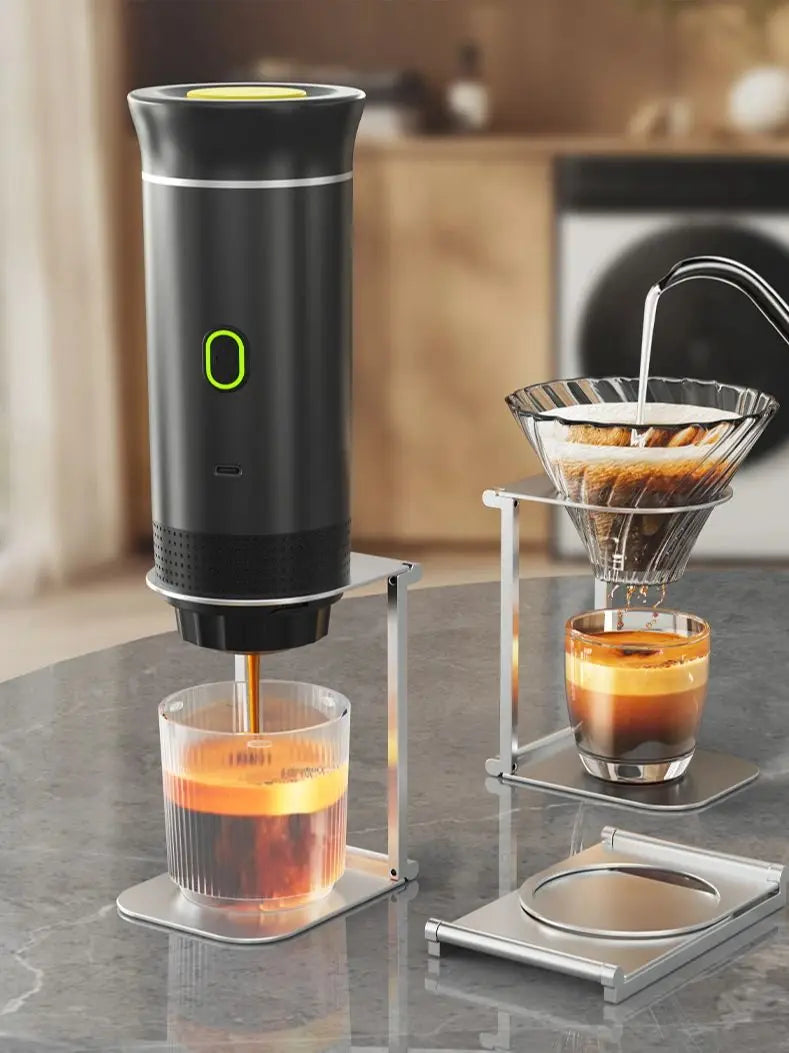 ModernHomeGadgets™ Portable Espresso Machine – 20 Bar Pressure, Type-C Rechargeable