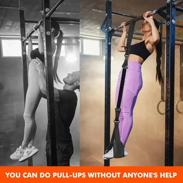 Adjustable Pull-Up Assistance Bands (Dual-Foot Cradle)