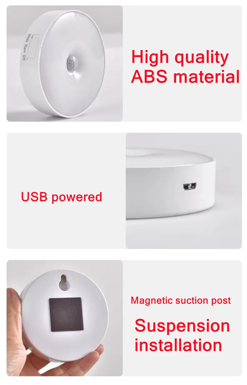 ModernHomeGadgets™ Smart Motion Sensor Lamp – Rechargeable, Magnetic &amp; Portable