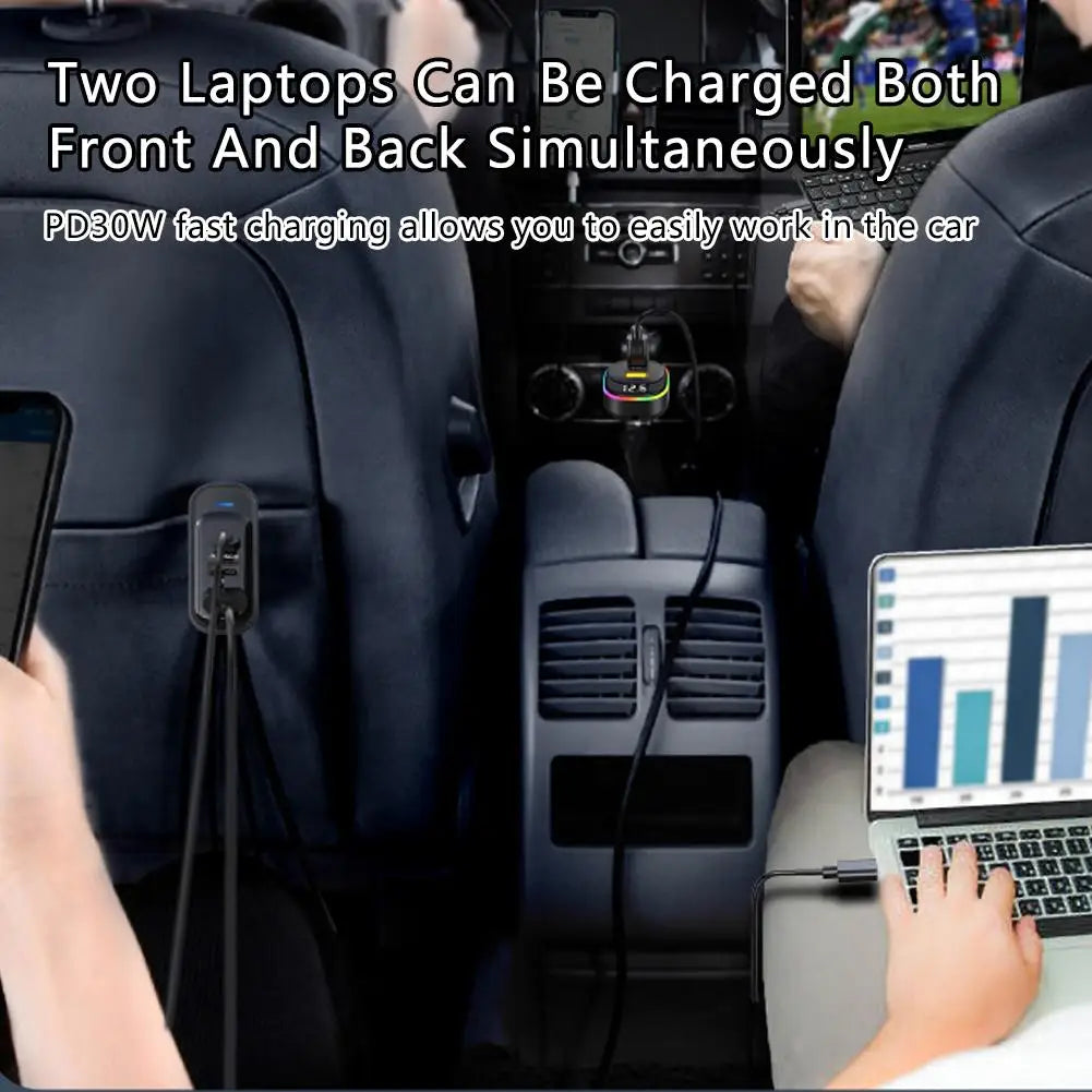 🔌 ModernHomeGadgets™ Dual-Zone Fast Car Charger