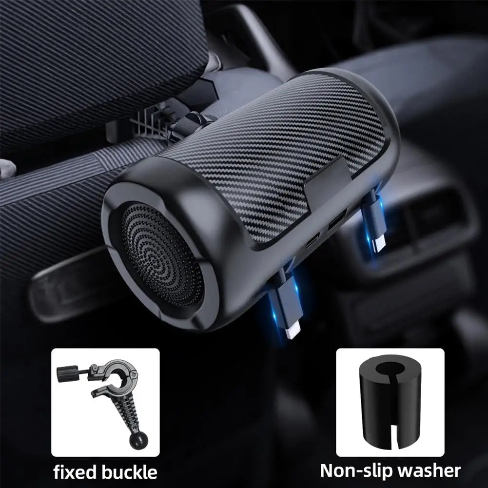 Multi Retractable Backseat Car Headrest Charger 4in1 Quick 50w Car Accessories Multifunctional Adapter For Notebook/ Phone S6v6