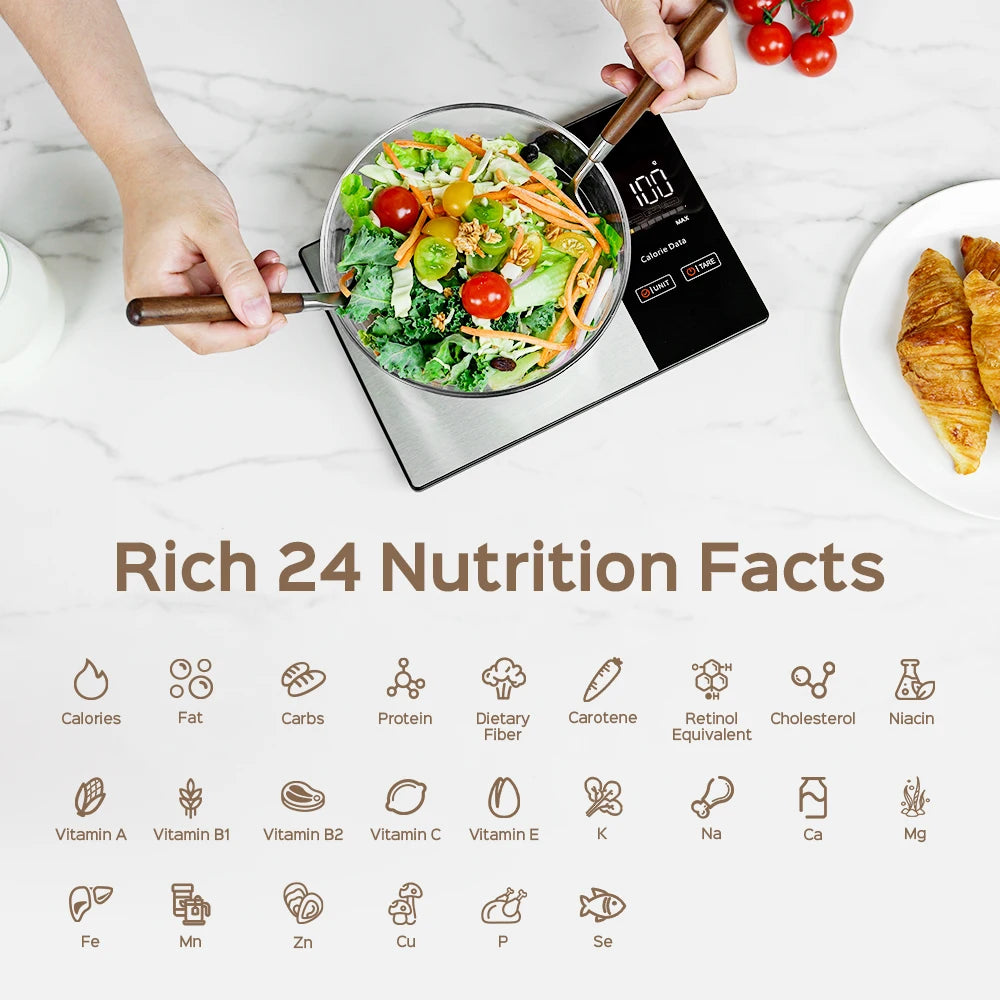 ModernHomeGadgets™ Smart Digital Food Scale with Nutrition Tracking