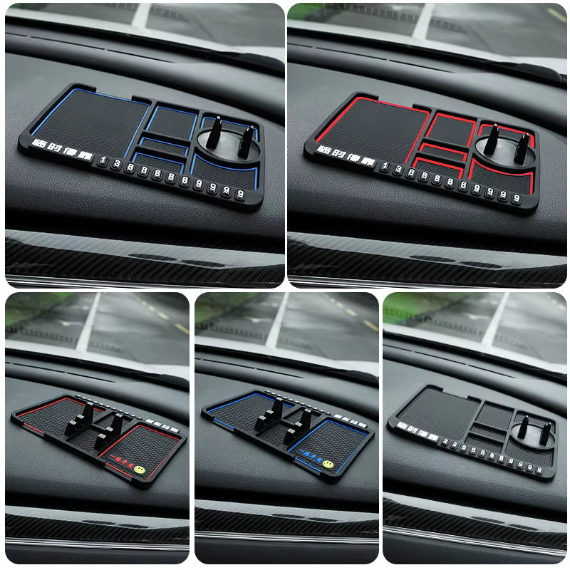 🚗 ModernHomeGadgets™ Non-Slip Car Dashboard Pad with Phone Holder