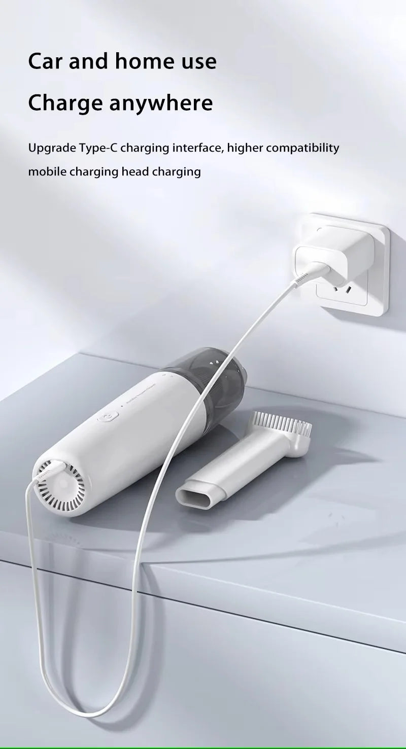 Xiaomi Car Vacuum Cleaner Wireless Portable Vacuum Cleaner Strong Suction Handheld Mini High Power Cleaner For Home